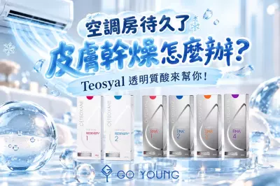 空調房待久了皮膚幹燥怎麽辦？Teosyal透明質酸來幫你！ - Go Young
